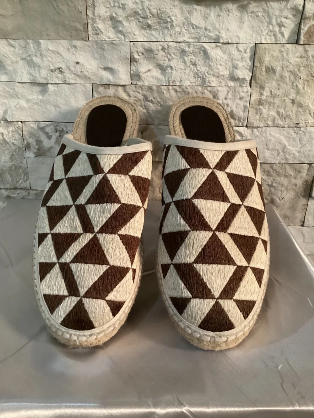 Todd Snyder x Guanabana Geometric Woven Mule Espadrilles Men’s Size 12 EU 45